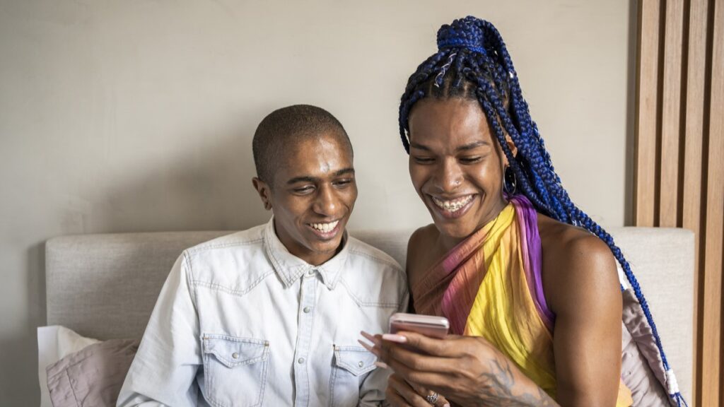 Young trans and nonbinary people of color on dating app
