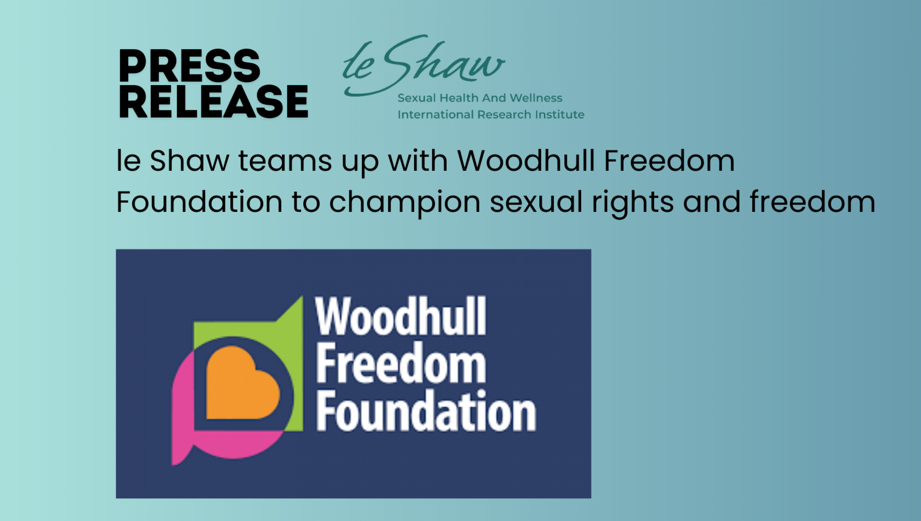 Le Shaw Press Release Woodhull